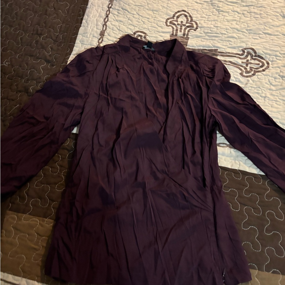 Ann Taylor women’s Deep Purple Dress Shirt